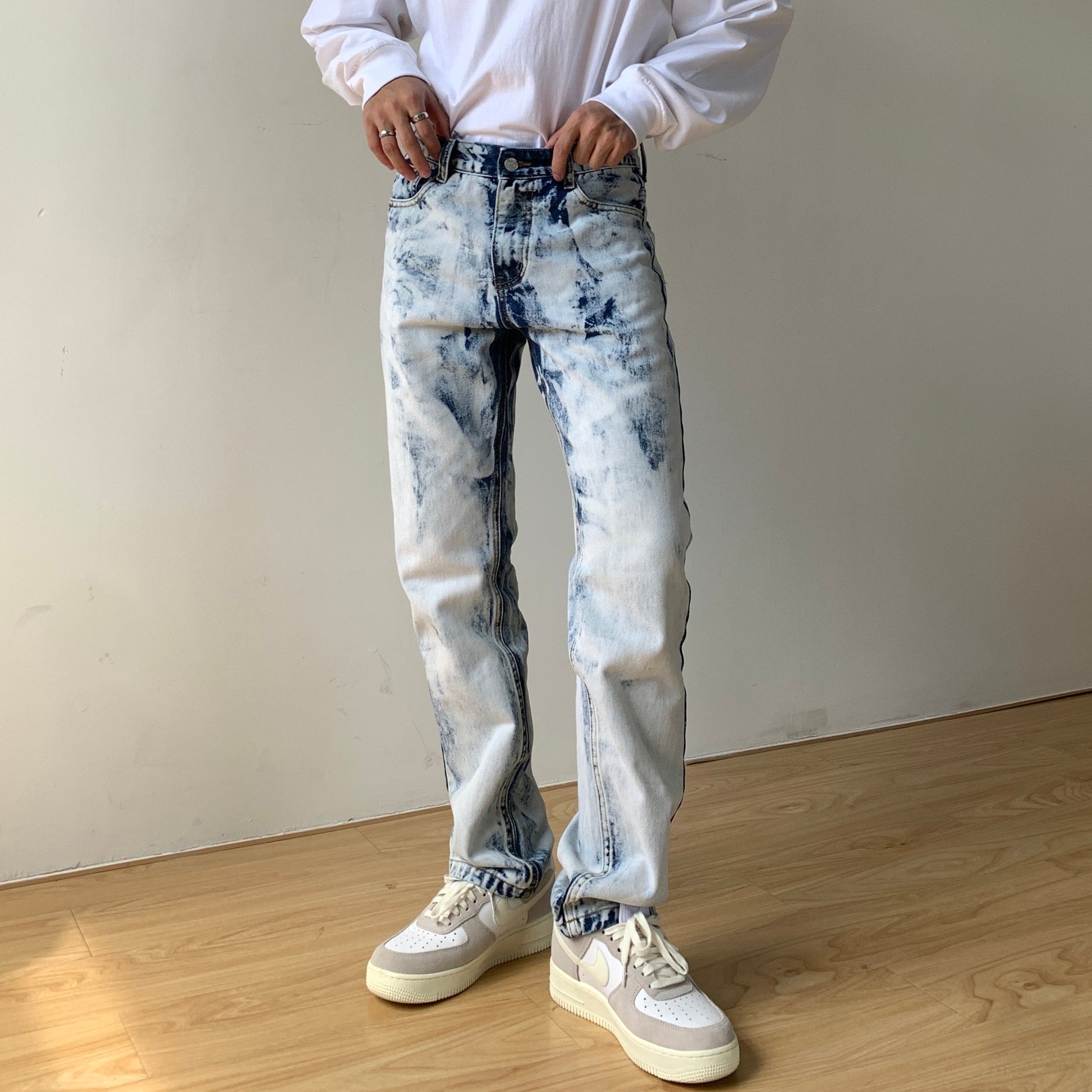 Tie-Dye High Urban Straight Slim Jeans - GimmeWarehouse