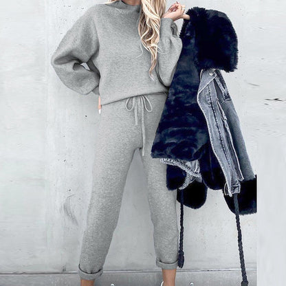 Two Piece Set Solid Casual Tracksuit Women Autumn Winter Pullovers Sweatshirts Pants Suit Female Long Sleeve Tops Couple Clothes Gimme that