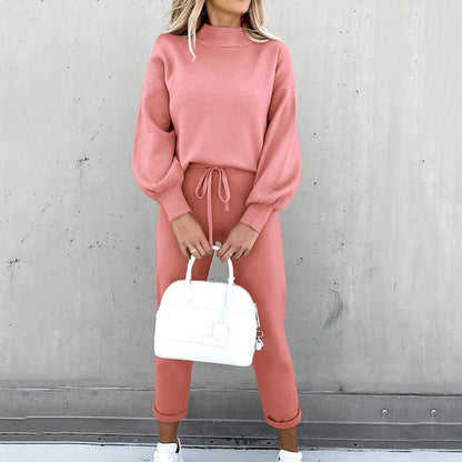 Two Piece Set Solid Casual Tracksuit Women Autumn Winter Pullovers Sweatshirts Pants Suit Female Long Sleeve Tops Couple Clothes Gimme that