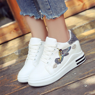 Wedge heel shoes women Korean style platform - GimmeWarehouse