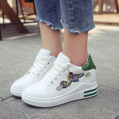 Wedge heel shoes women Korean style platform - GimmeWarehouse