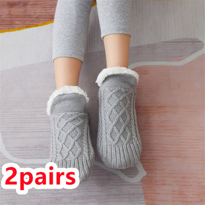 Winter Woolen Socks Women Thicken Warm Home Bedroom Socks Slippers Men Non-slip Foot Warmer Snow Socks Calcetines Mujer Gimme that