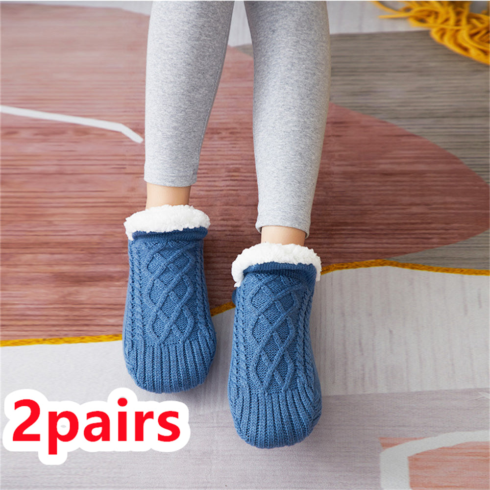 Winter Woolen Socks Women Thicken Warm Home Bedroom Socks Slippers Men Non-slip Foot Warmer Snow Socks Calcetines Mujer Gimme that