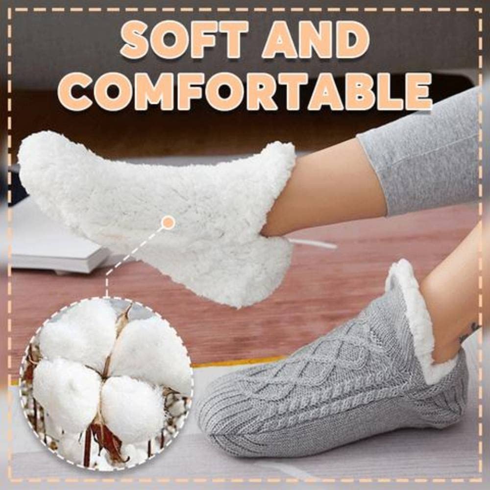 Winter Woolen Socks Women Thicken Warm Home Bedroom Socks Slippers Men Non-slip Foot Warmer Snow Socks Calcetines Mujer Gimme that