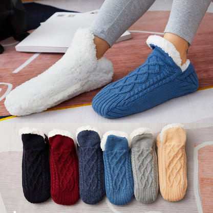 Winter Woolen Socks Women Thicken Warm Home Bedroom Socks Slippers Men Non-slip Foot Warmer Snow Socks Calcetines Mujer Gimme that