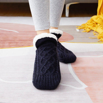 Winter Woolen Socks Women Thicken Warm Home Bedroom Socks Slippers Men Non-slip Foot Warmer Snow Socks Calcetines Mujer Gimme that