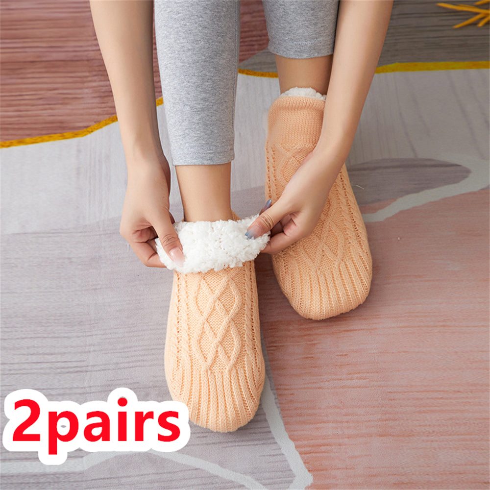 Winter Woolen Socks Women Thicken Warm Home Bedroom Socks Slippers Men Non-slip Foot Warmer Snow Socks Calcetines Mujer Gimme that