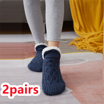 Winter Woolen Socks Women Thicken Warm Home Bedroom Socks Slippers Men Non-slip Foot Warmer Snow Socks Calcetines Mujer Gimme that