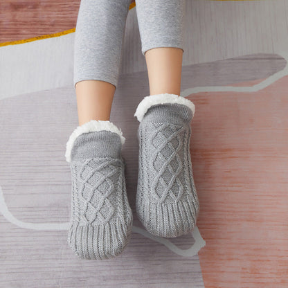 Winter Woolen Socks Women Thicken Warm Home Bedroom Socks Slippers Men Non-slip Foot Warmer Snow Socks Calcetines Mujer Gimme that