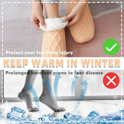 Winter Woolen Socks Women Thicken Warm Home Bedroom Socks Slippers Men Non-slip Foot Warmer Snow Socks Calcetines Mujer Gimme that