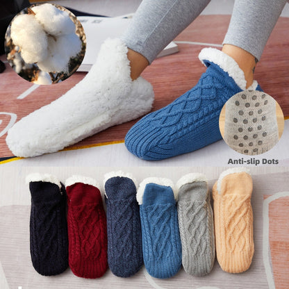 Winter Woolen Socks Women Thicken Warm Home Bedroom Socks Slippers Men Non-slip Foot Warmer Snow Socks Calcetines Mujer Gimme that