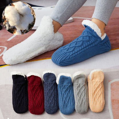 Winter Woolen Socks Women Thicken Warm Home Bedroom Socks Slippers Men Non-slip Foot Warmer Snow Socks Calcetines Mujer Gimme that