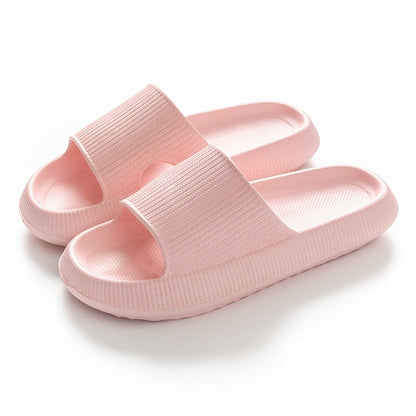 Women Thick Platform Slippers Summer Beach Eva Soft Sole Slide Sandals Leisure Men Ladies Indoor Bathroom Anti-slip Shoes Gimme that