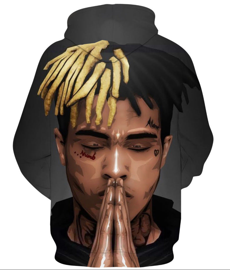 Xxxtentacion Premium Digtal Print Hooded Sweatshirt - GimmeWarehouse